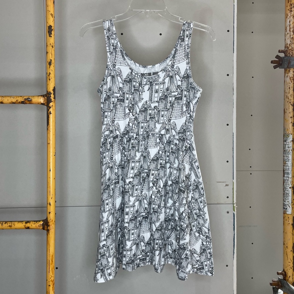 Dr. Who Dalek Cybermen Weeping Angels Tardis Skater Tank Dress